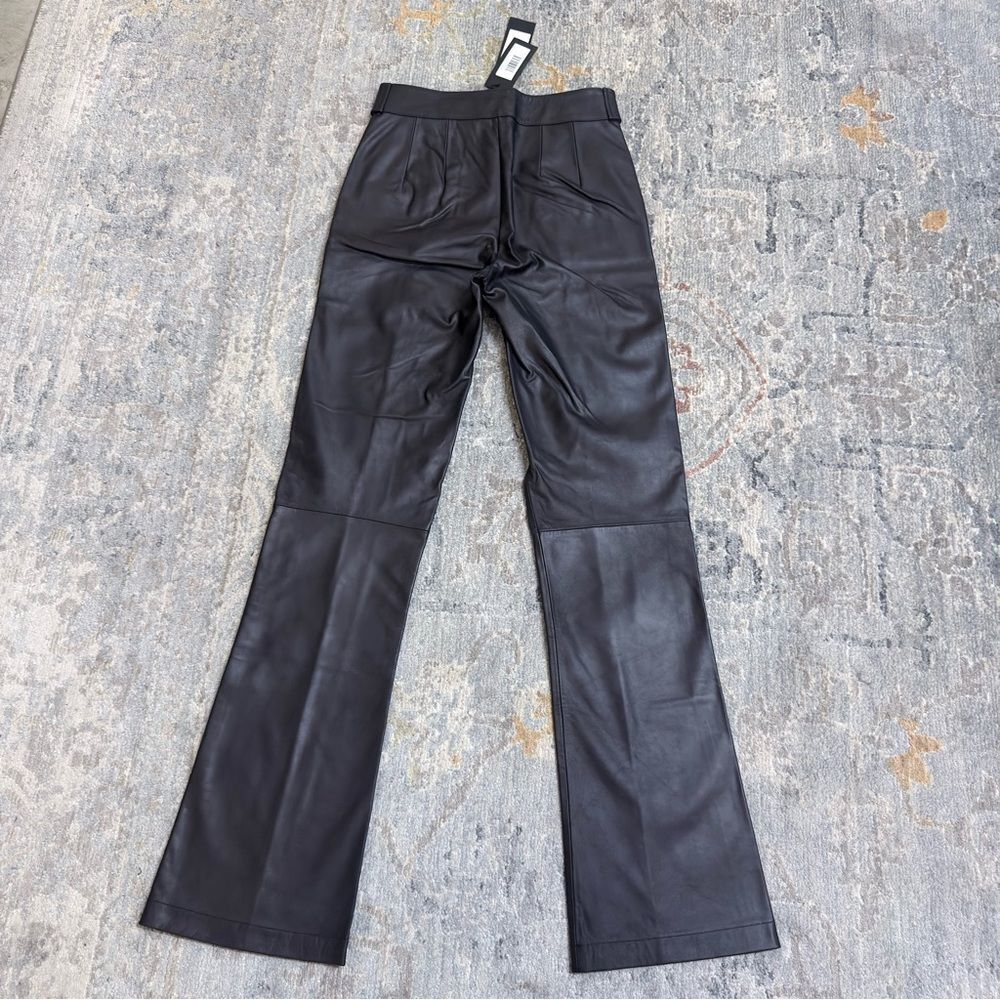 NWT RtA Luana Black Leather Trousers Sz S - Picture 2 of 7